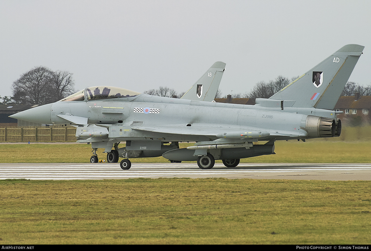 Aircraft Photo of ZJ916 | Eurofighter EF-2000 Typhoon F2 | UK - Air Force | AirHistory.net #485381