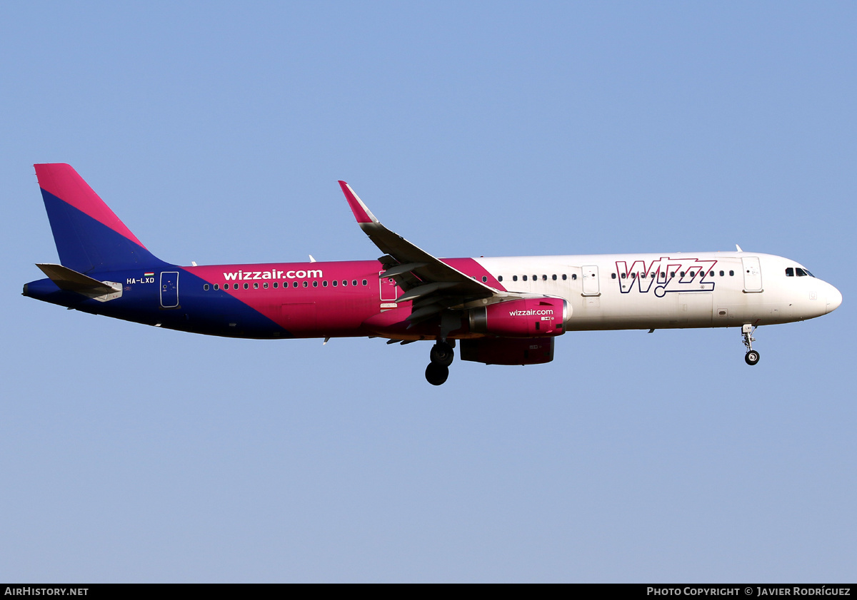 Aircraft Photo of HA-LXD | Airbus A321-231 | Wizz Air | AirHistory.net #485458