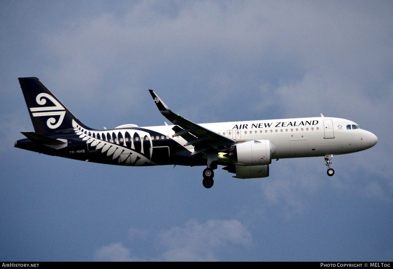 Aircraft Photo of ZK-NHB | Airbus A320-271N | Air New Zealand | AirHistory.net #485539