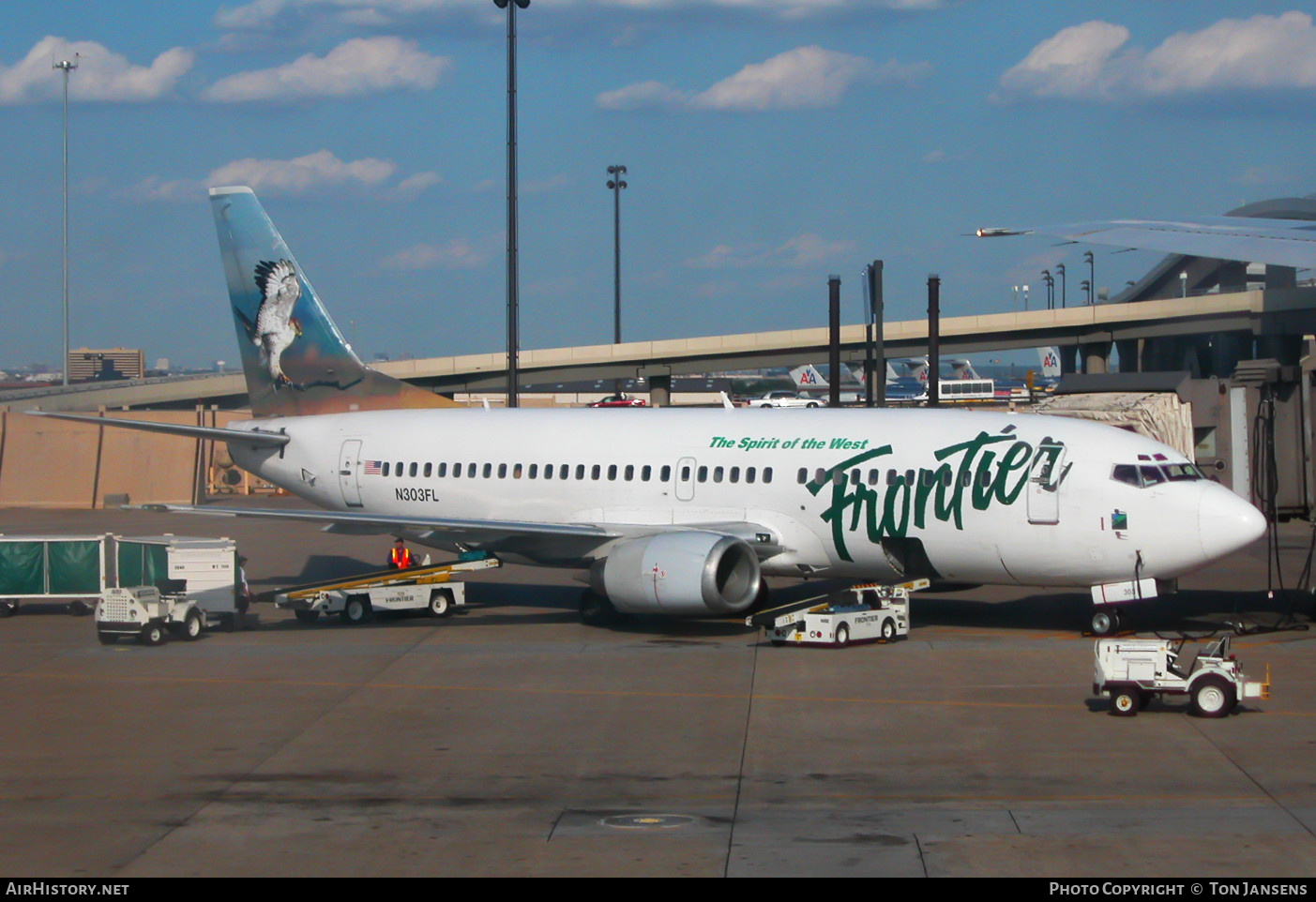 Aircraft Photo of N303FL | Boeing 737-3M8 | Frontier Airlines | AirHistory.net #485571