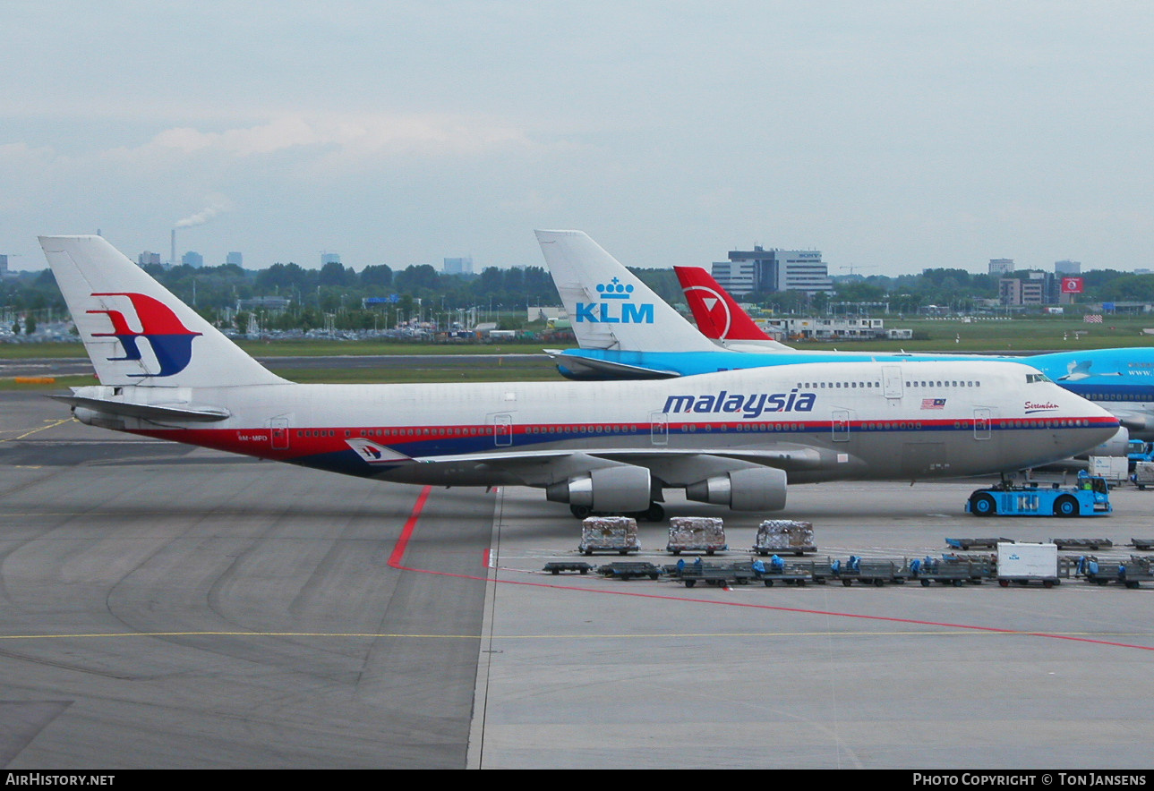 Aircraft Photo of 9M-MPD | Boeing 747-4H6 | Malaysia Airlines | AirHistory.net #485583