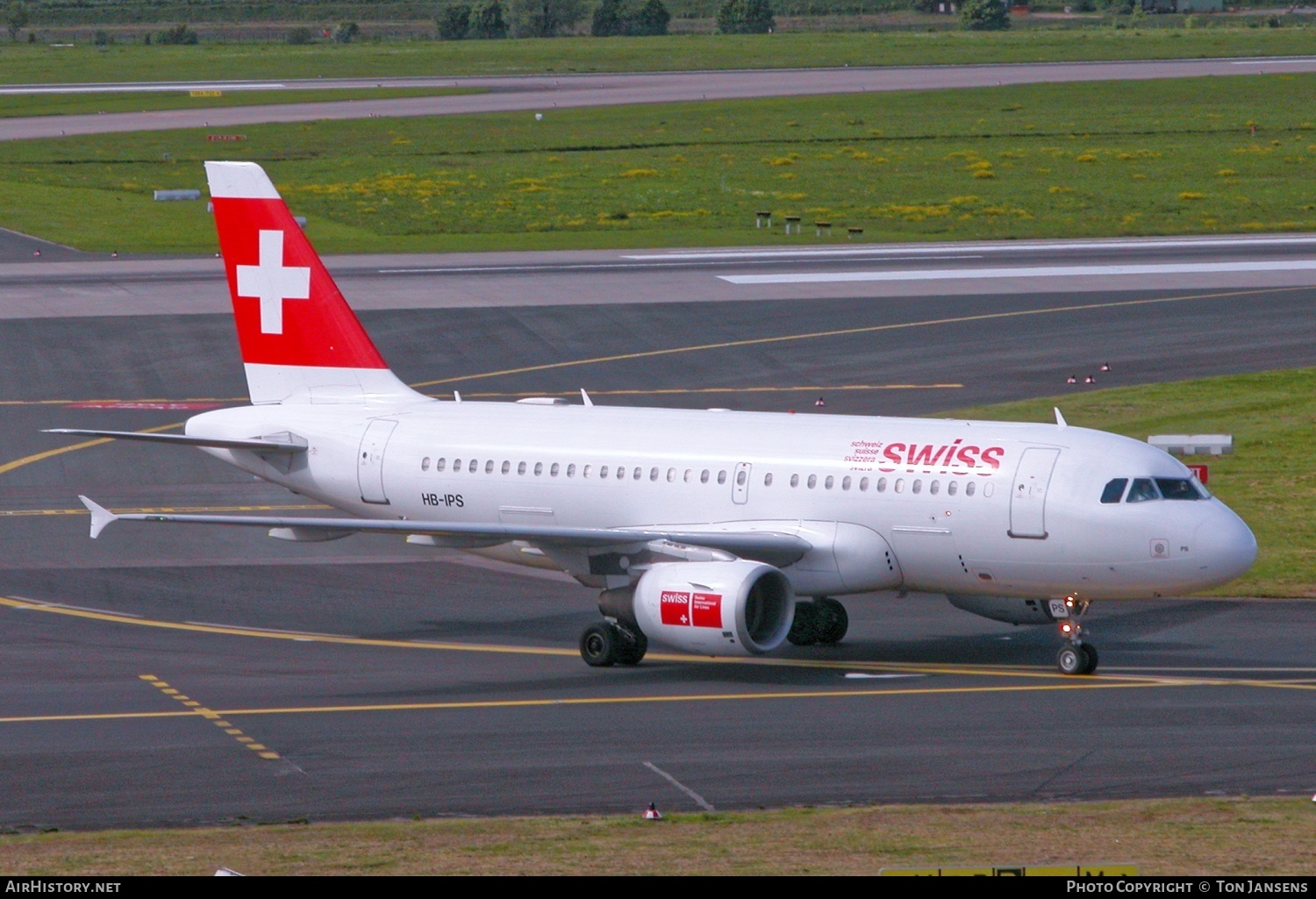 Aircraft Photo of HB-IPS | Airbus A319-112 | Swiss International Air Lines | AirHistory.net #485594