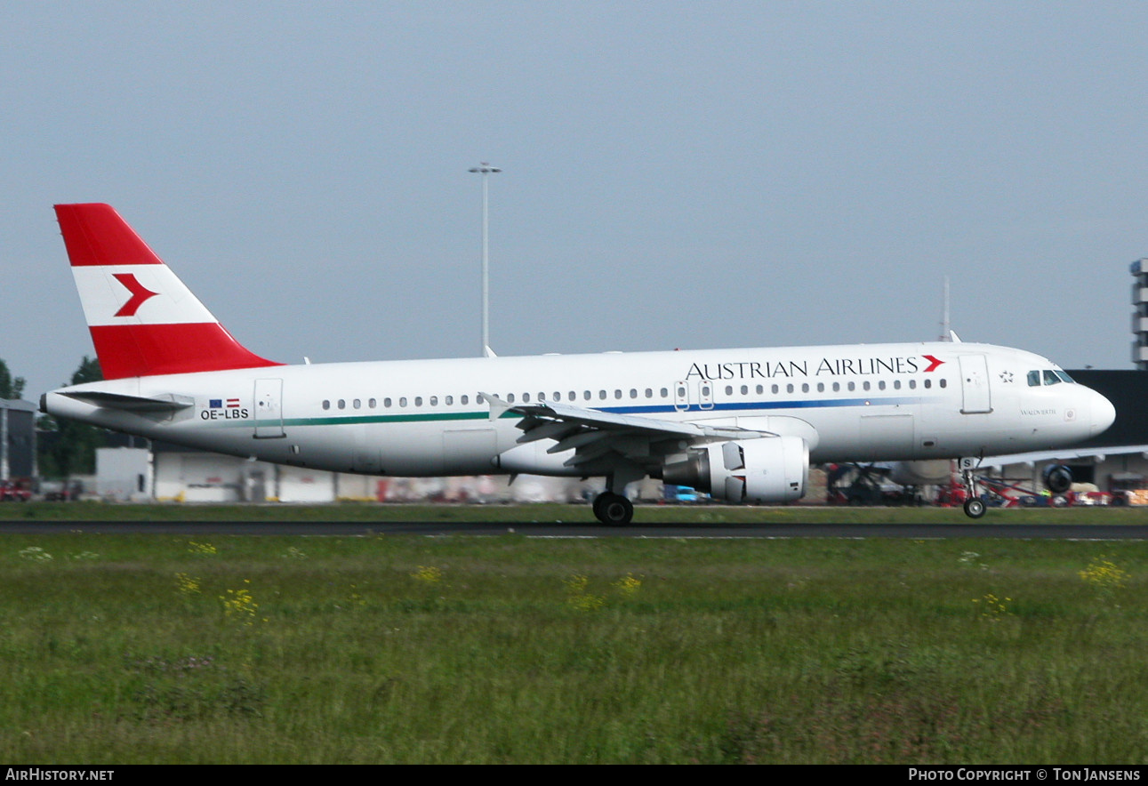 Aircraft Photo of OE-LBS | Airbus A320-214 | Austrian Airlines | AirHistory.net #485595