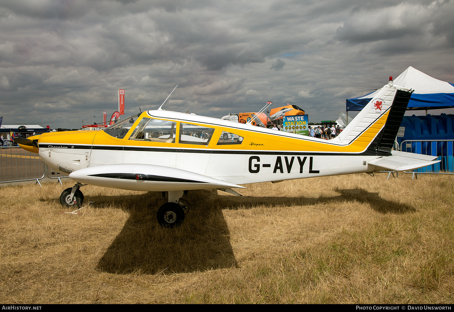 Aircraft Photo of G-AVYL | Piper PA-28-180 Cherokee D | Gryphon Aero Club | AirHistory.net #485658