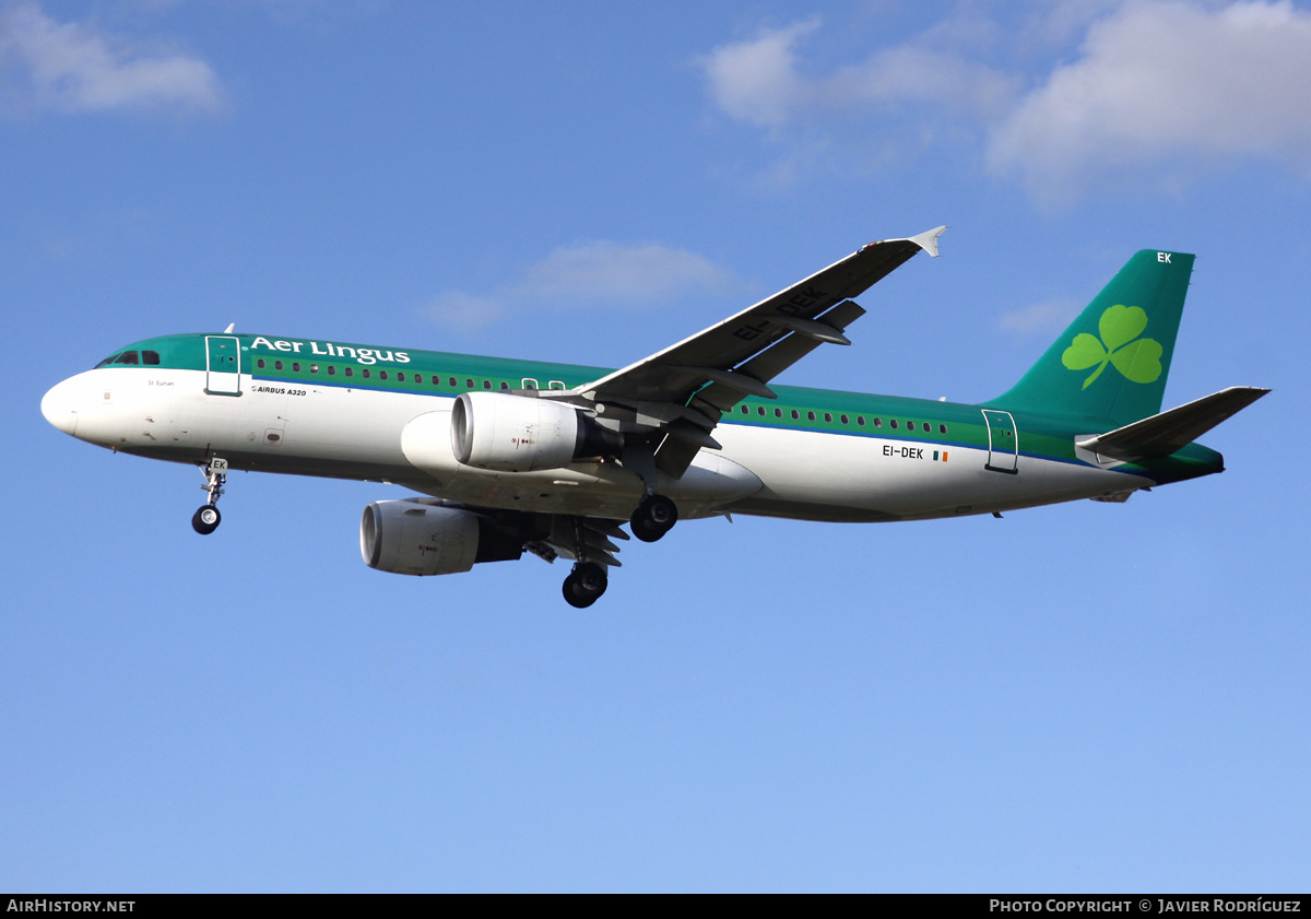 Aircraft Photo of EI-DEK | Airbus A320-214 | Aer Lingus | AirHistory.net #485733