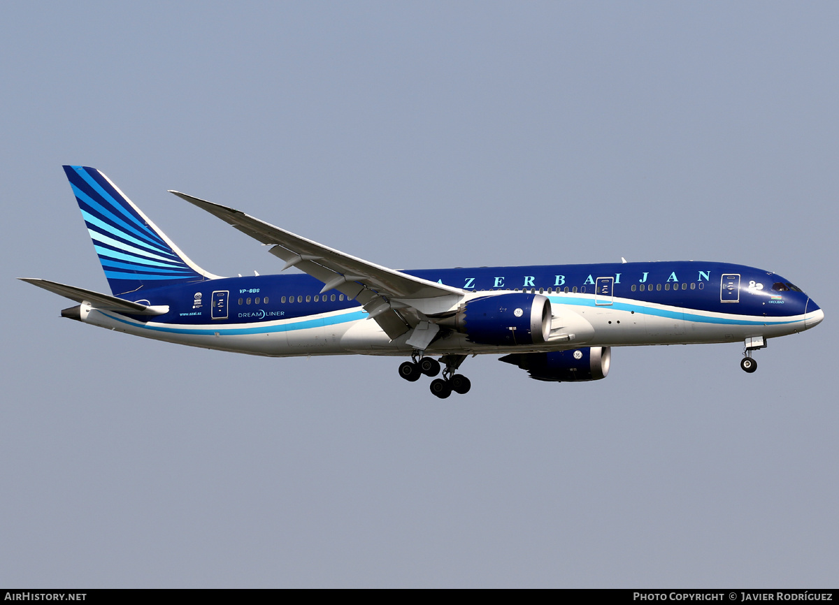 Aircraft Photo of VP-BBS | Boeing 787-8 Dreamliner | Azerbaijan Airlines - AZAL - AHY | AirHistory.net #485738