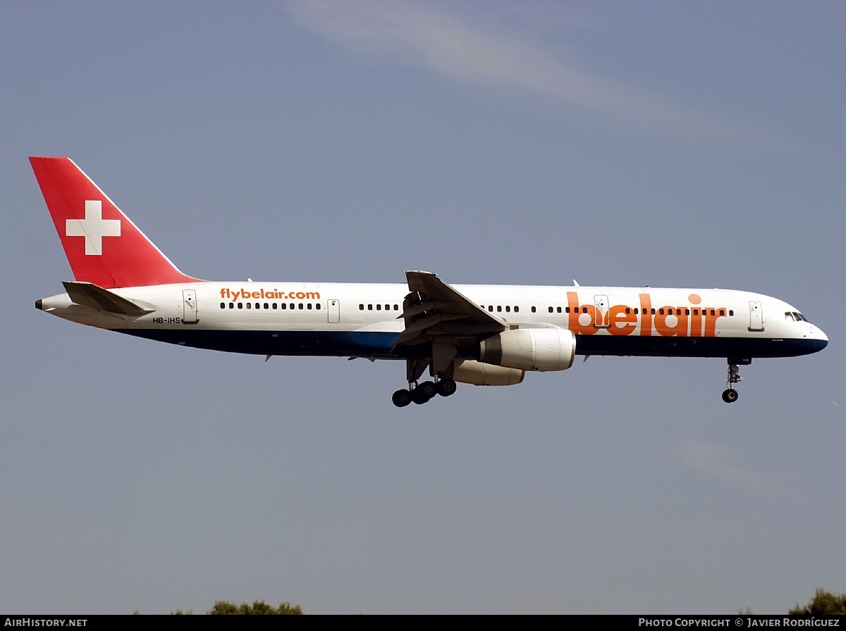 Aircraft Photo of HB-IHS | Boeing 757-2G5 | Belair | AirHistory.net #485742