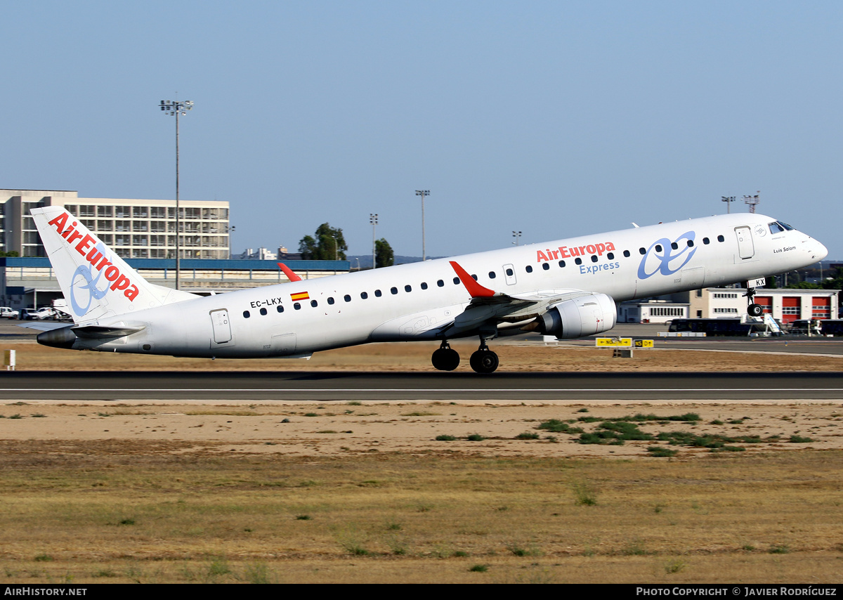 Aircraft Photo of EC-LKX | Embraer 195LR (ERJ-190-200LR) | Air Europa Express | AirHistory.net #485752