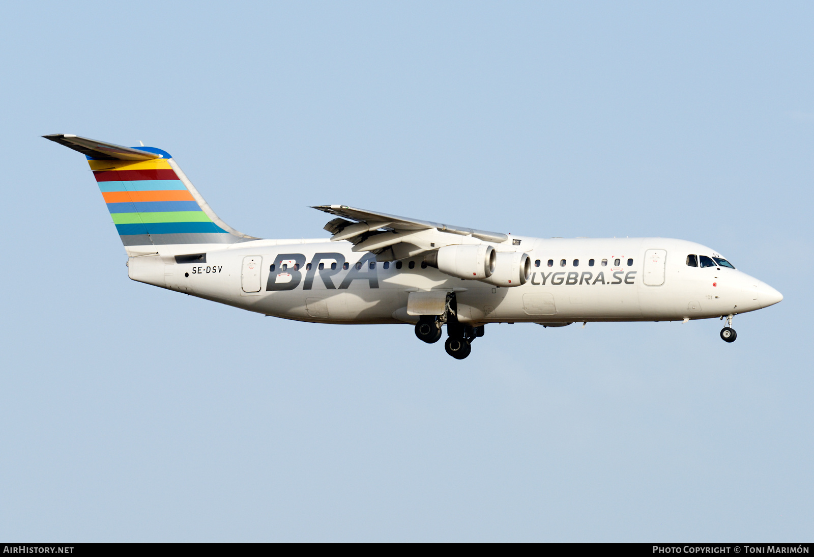 Aircraft Photo of SE-DSV | British Aerospace Avro 146-RJ100 | BRA - Braathens Regional Airlines | AirHistory.net #485830