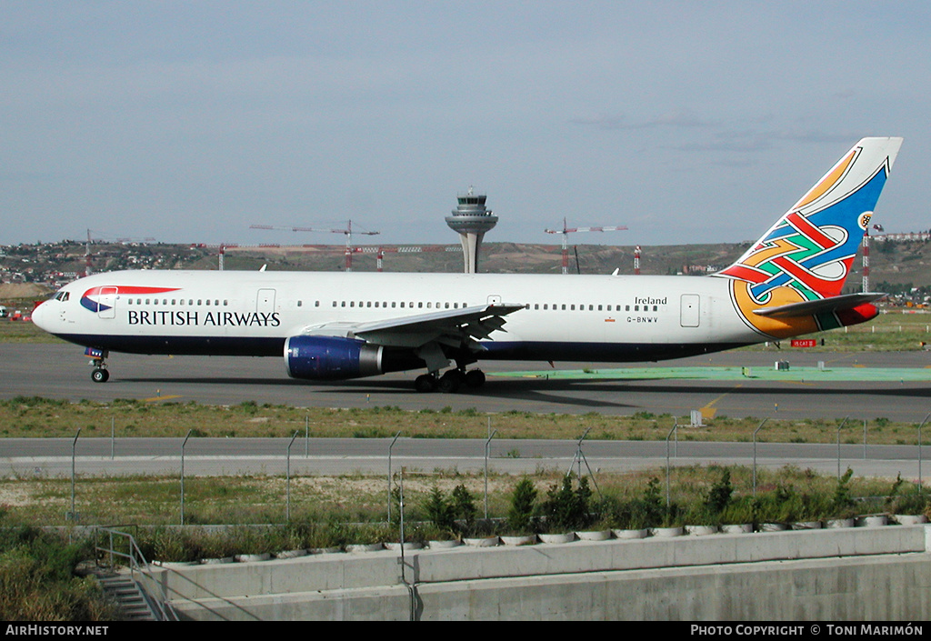 Aircraft Photo of G-BNWV | Boeing 767-336/ER | British Airways | AirHistory.net #485839