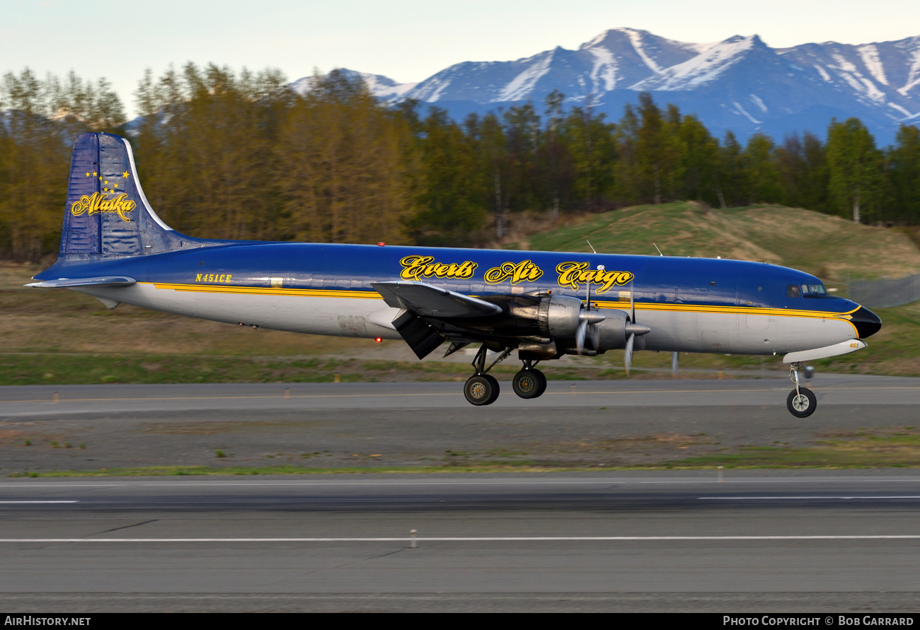 Aircraft Photo of N451CE | Douglas C-118B Liftmaster | Everts Air Cargo | AirHistory.net #485852