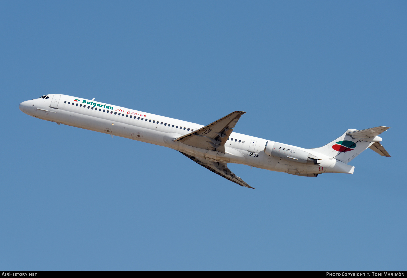 Aircraft Photo of LZ-LDW | McDonnell Douglas MD-82 (DC-9-82) | Bulgarian Air Charter | AirHistory.net #485865