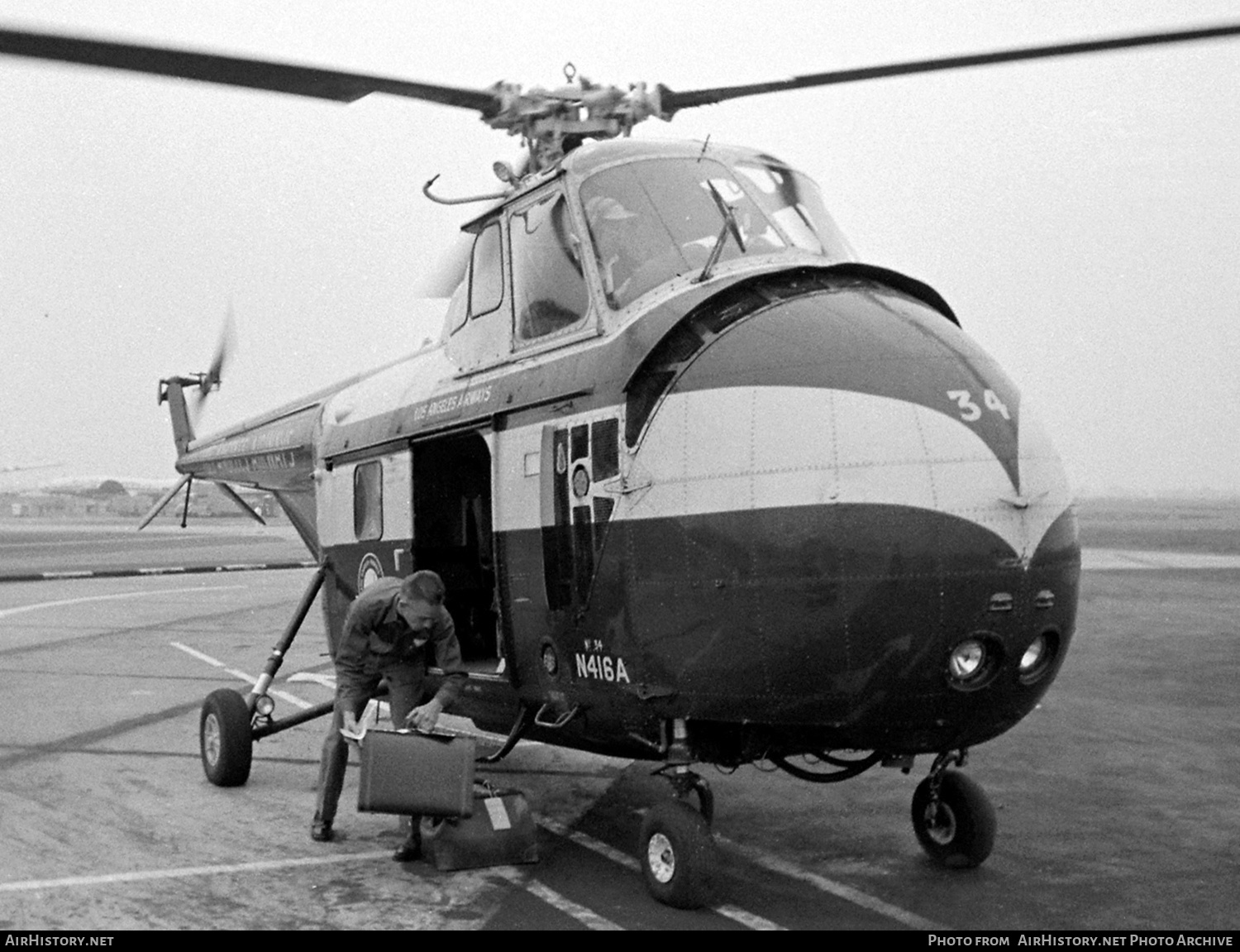 Aircraft Photo of N416A | Sikorsky S-55 | L A Airways - Los Angeles Airways | AirHistory.net #485889