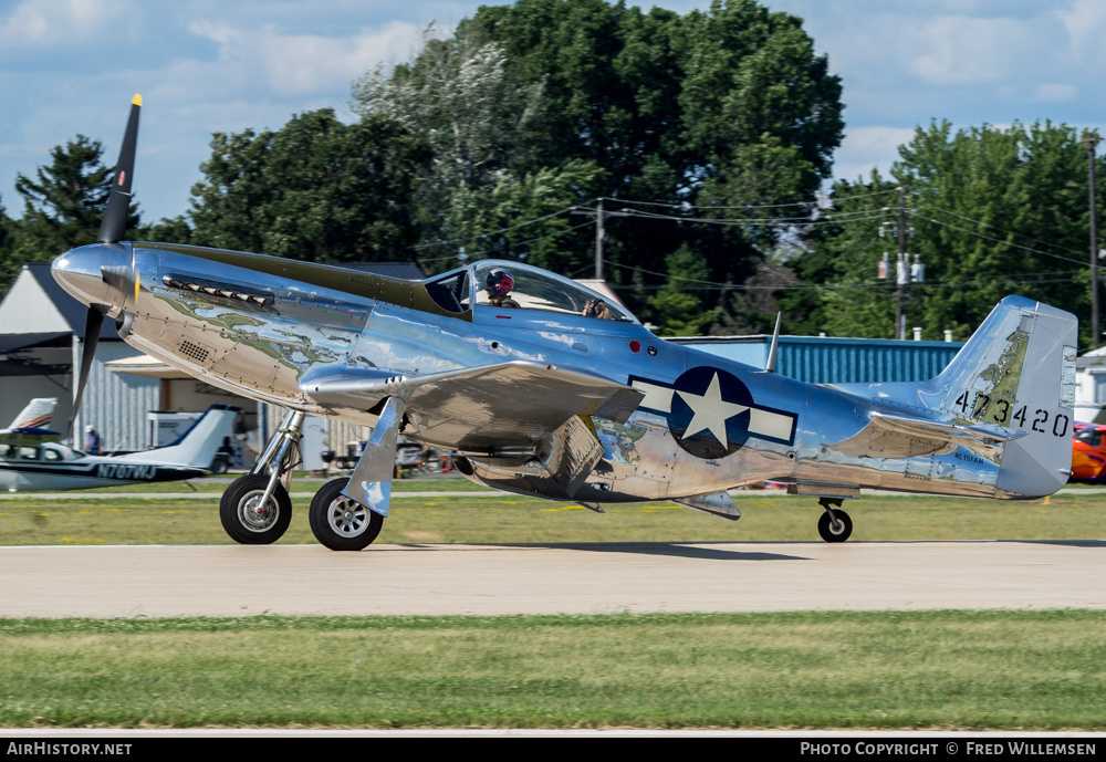 Aircraft Photo of N151AM / NL151AM / 473420 | North American P-51D Mustang | USA - Air Force | AirHistory.net #485926