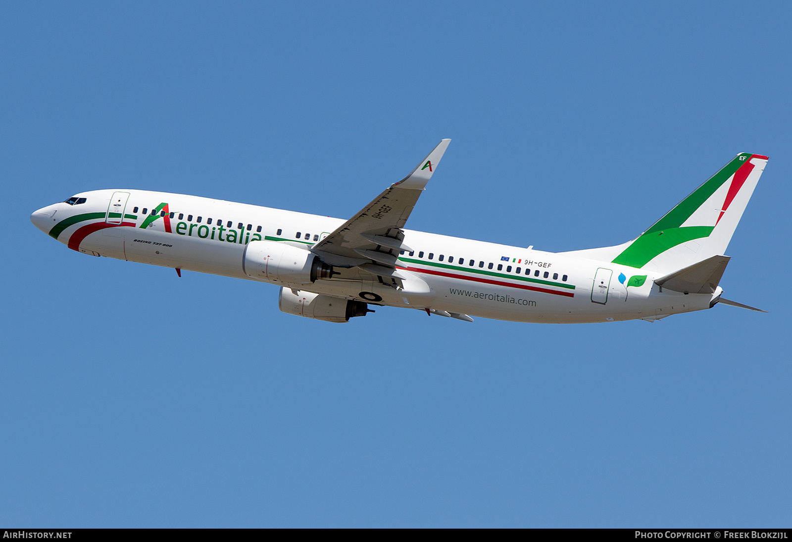 Aircraft Photo of 9H-GEF | Boeing 737-86Q | Aeroitalia | AirHistory.net #485949