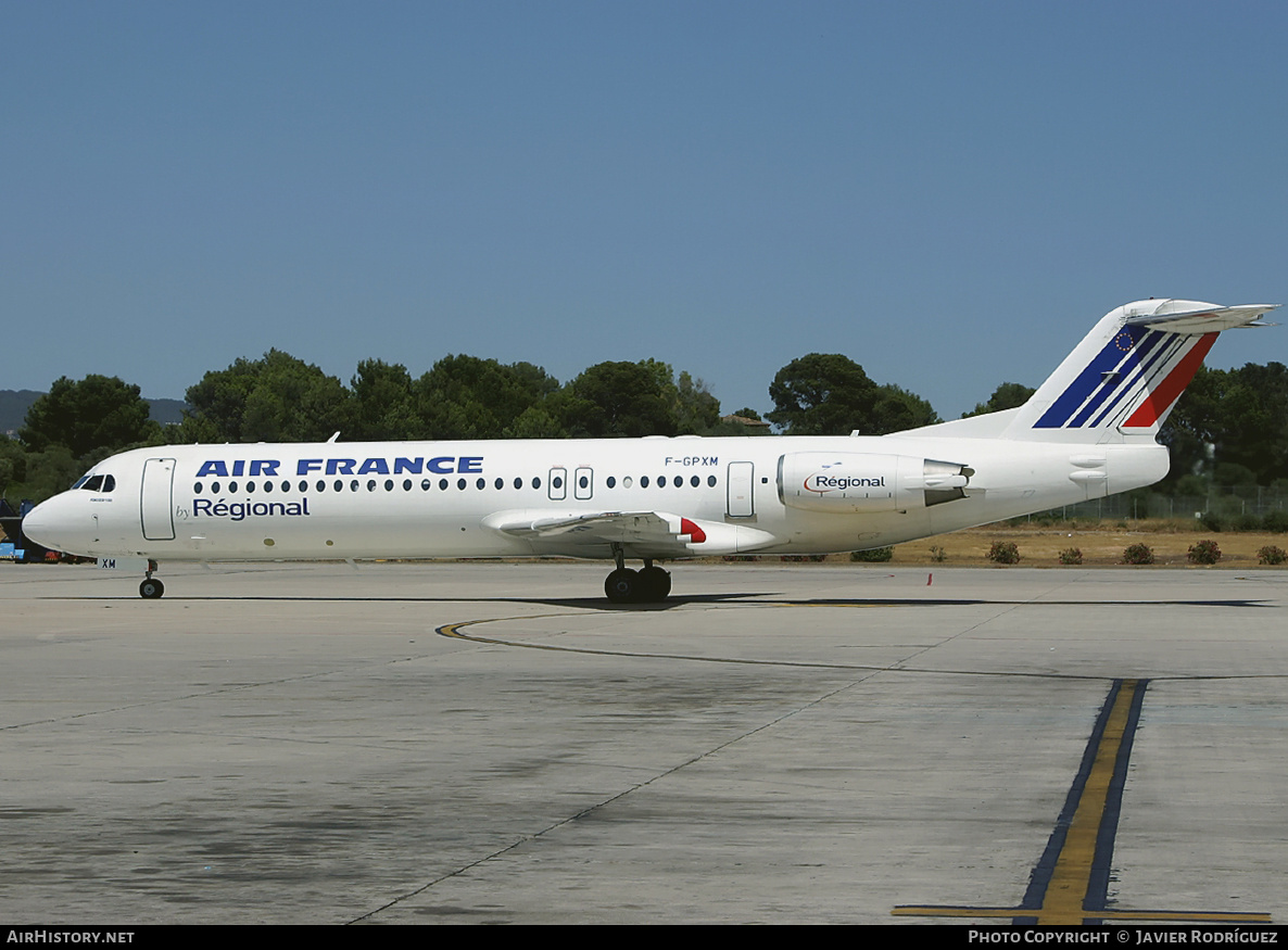 Aircraft Photo of F-GPXM | Fokker 100 (F28-0100) | Air France | AirHistory.net #485993