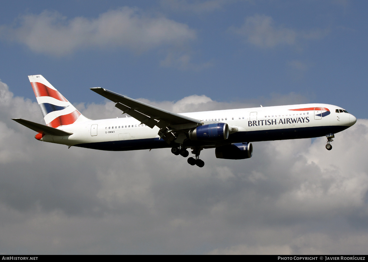 Aircraft Photo of G-BNWX | Boeing 767-336/ER | British Airways | AirHistory.net #486001