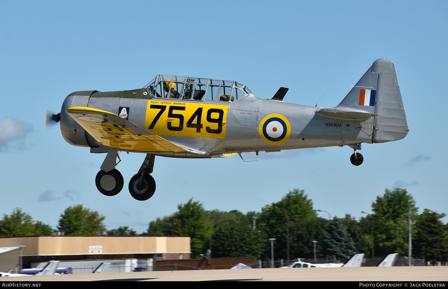 Aircraft Photo of N95WM / 7549 | North American AT-6D Texan | UK - Air Force | AirHistory.net #486042