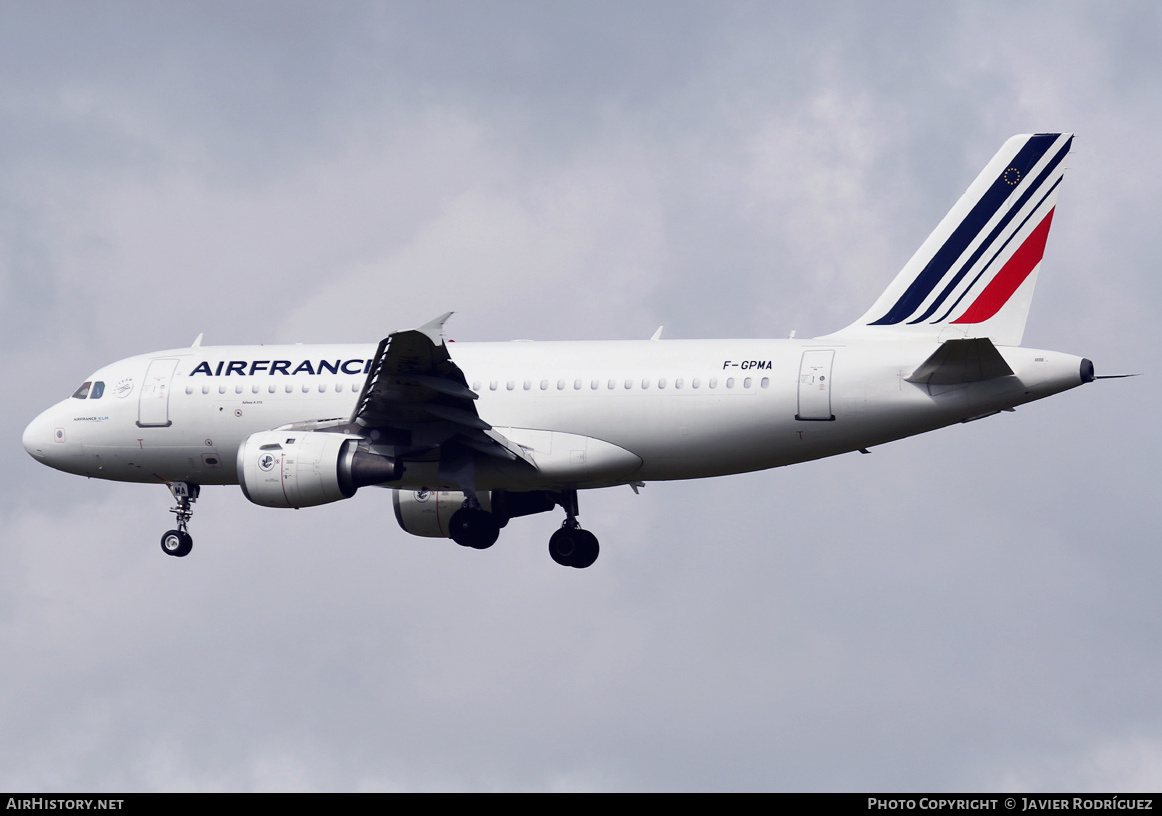 Aircraft Photo of F-GPMA | Airbus A319-113 | Air France | AirHistory.net #486094