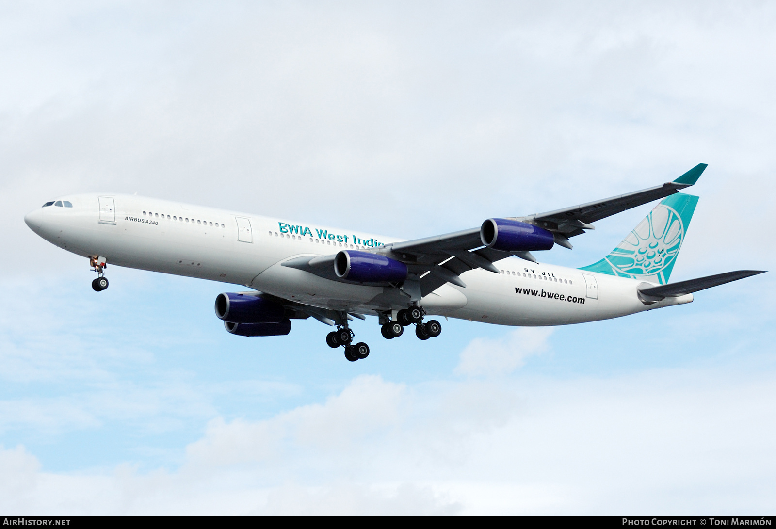 Aircraft Photo of 9Y-JIL | Airbus A340-311 | BWIA West Indies Airways | AirHistory.net #486095