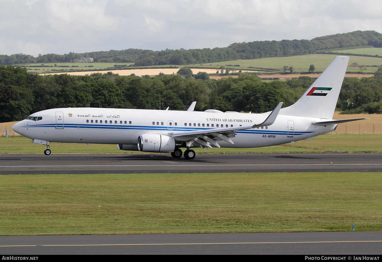 Aircraft Photo of A6-MRM | Boeing 737-8EC BBJ2 | United Arab Emirates Government | AirHistory.net #486103