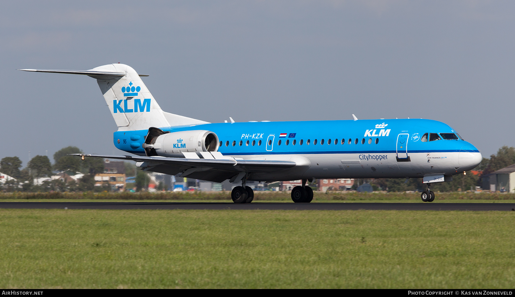 Aircraft Photo of PH-KZK | Fokker 70 (F28-0070) | KLM Cityhopper | AirHistory.net #486135
