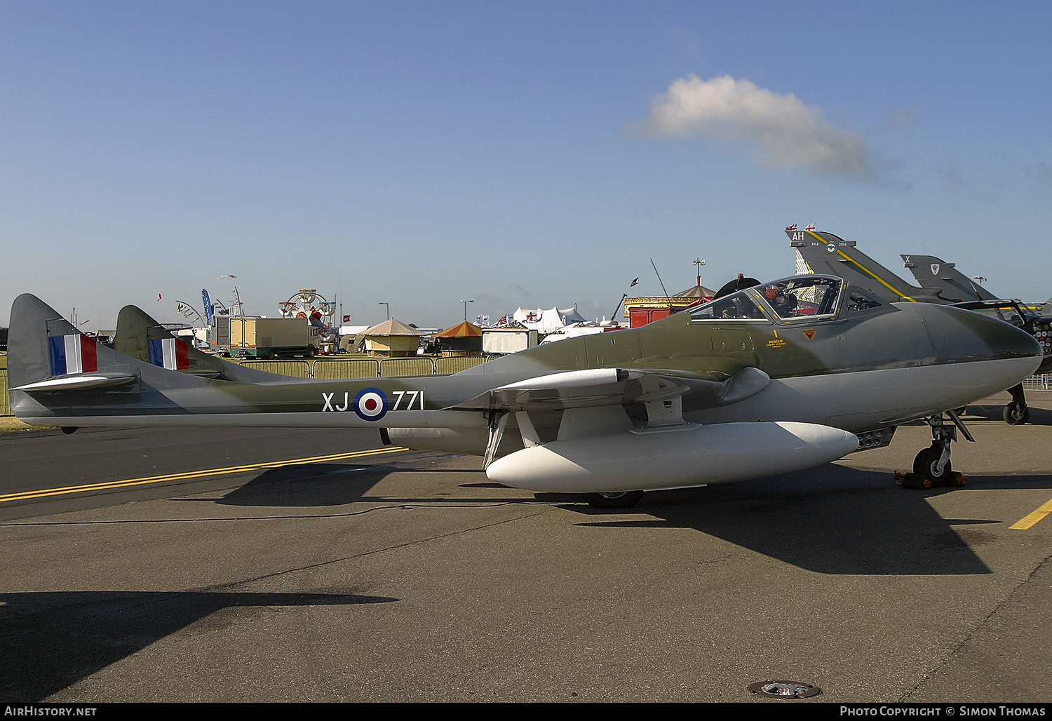 Aircraft Photo of G-HELV / XJ771 | De Havilland D.H. 115 Vampire T55 | UK - Air Force | AirHistory.net #486178