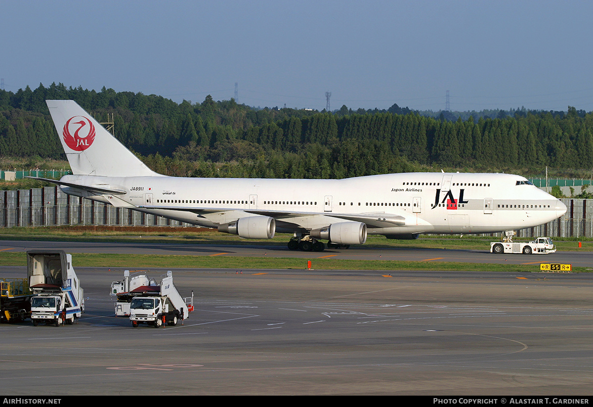 Aircraft Photo of JA8911 | Boeing 747-446 | Japan Airlines - JAL | AirHistory.net #486214