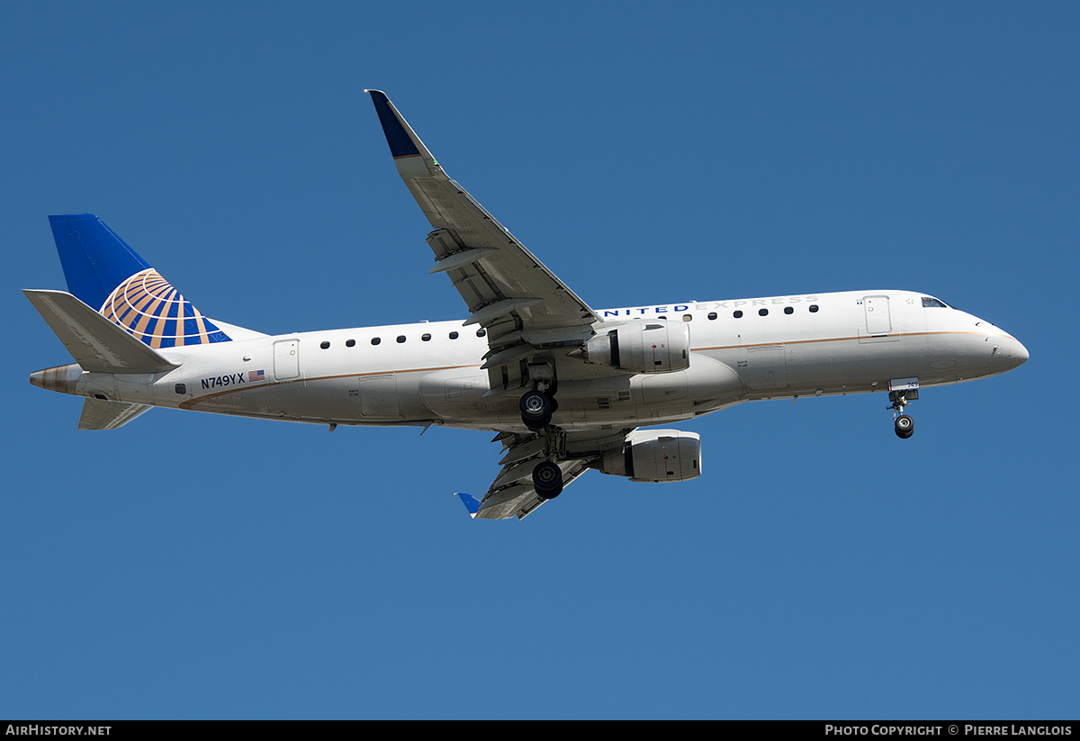 Aircraft Photo of N749YX | Embraer 175LR (ERJ-170-200LR) | United Express | AirHistory.net #486215