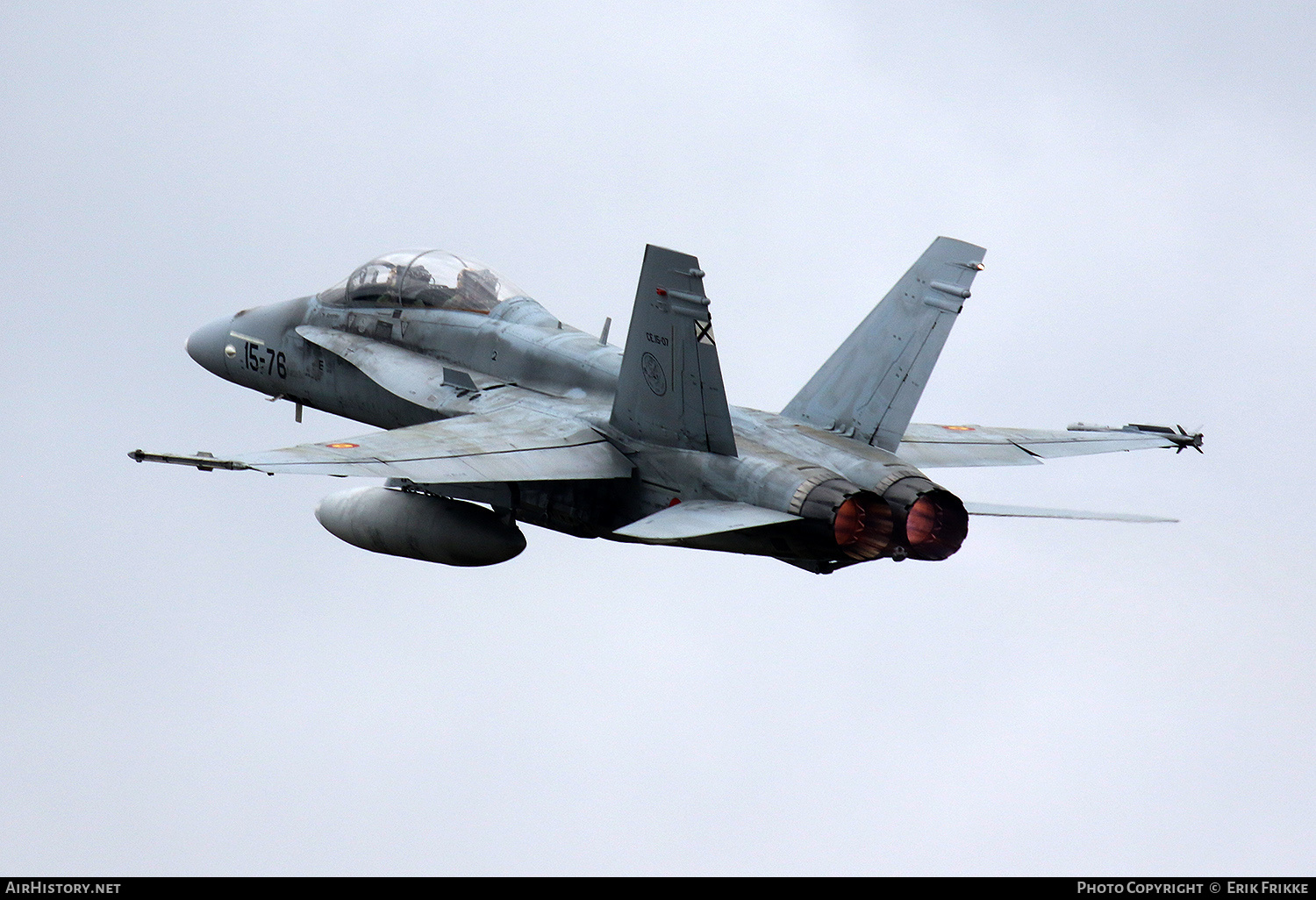 Aircraft Photo of CE.15-07 | McDonnell Douglas EF-18BM Hornet | Spain - Air Force | AirHistory.net #486275
