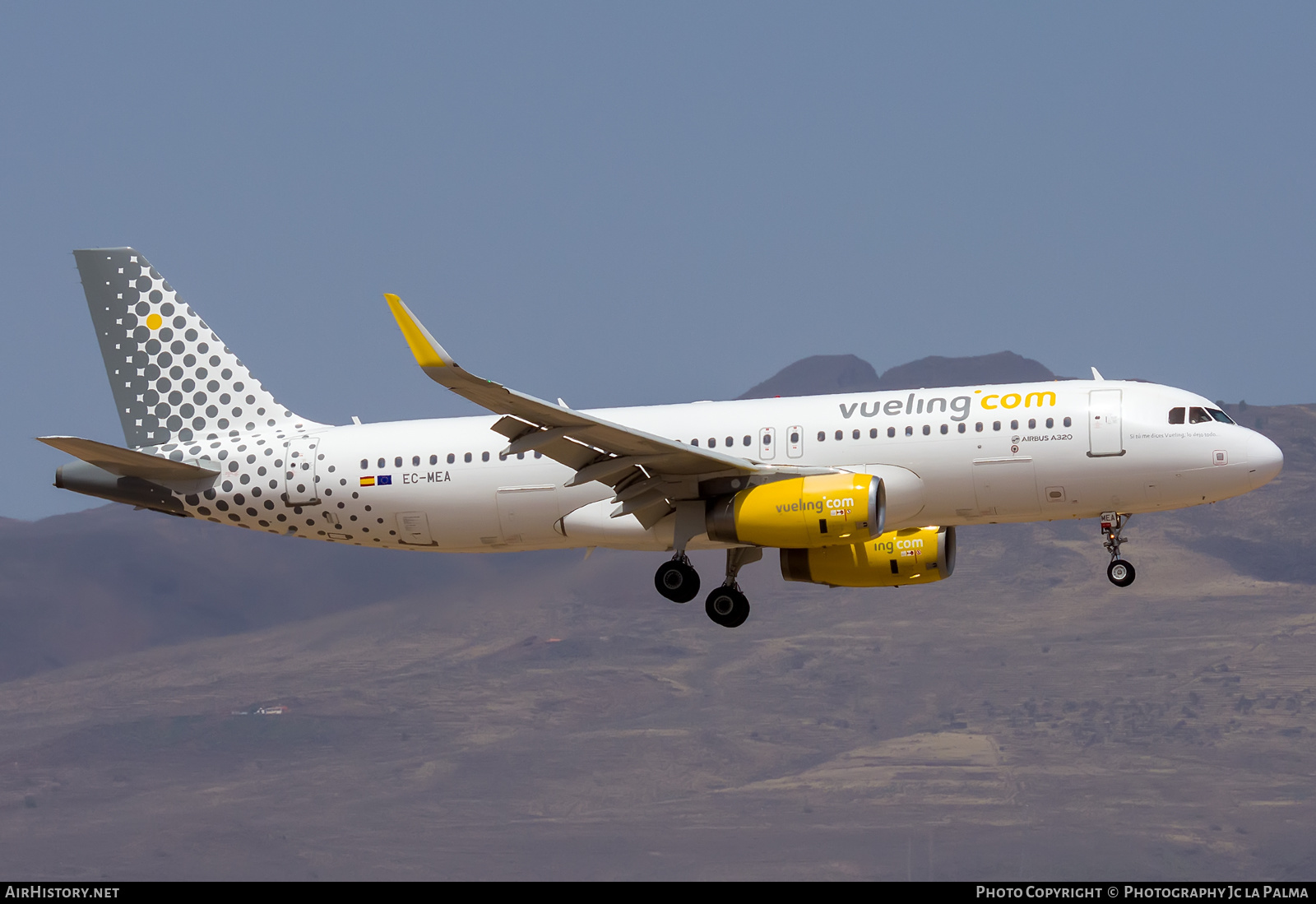 Aircraft Photo of EC-MEA | Airbus A320-232 | Vueling Airlines | AirHistory.net #486317