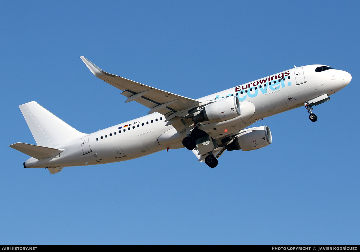 Aircraft Photo of D-AIUU | Airbus A320-214 | Eurowings Discover | AirHistory.net #486324