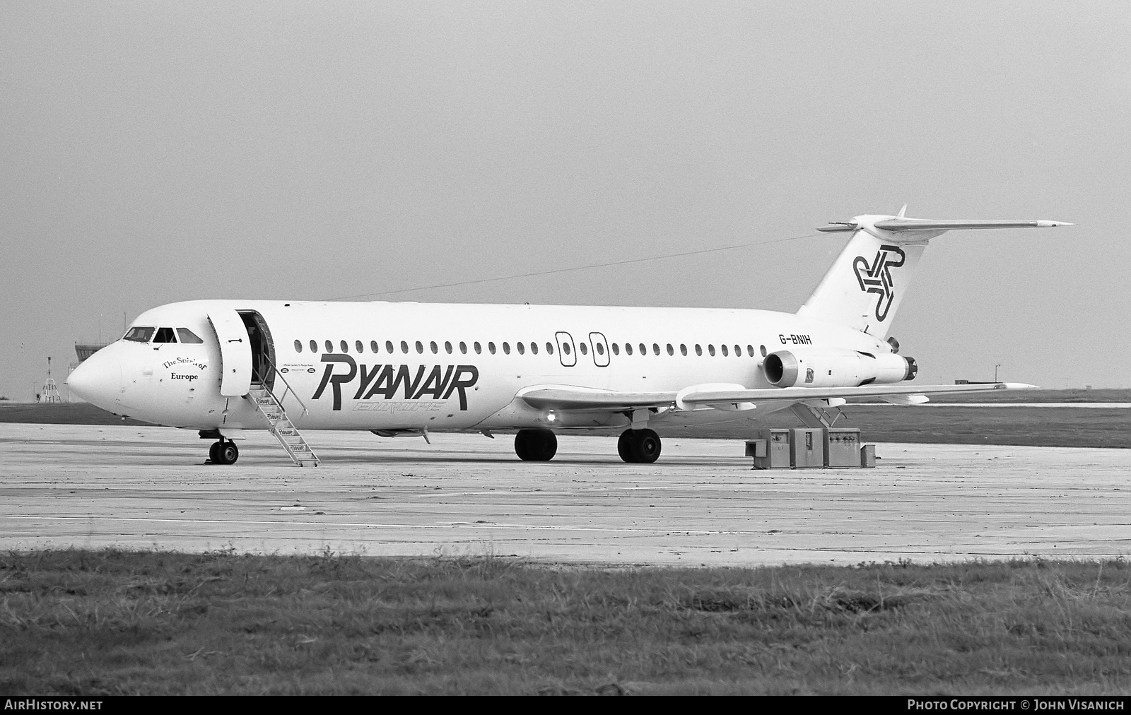 Aircraft Photo of G-BNIH | British Aerospace Rombac 111-561RC One-Eleven | Ryanair Europe | AirHistory.net #486330
