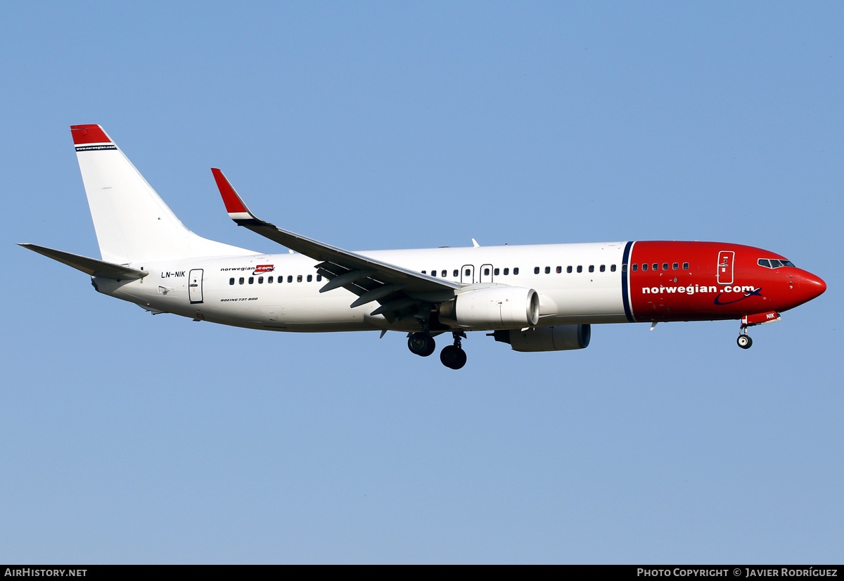 Aircraft Photo of LN-NIK | Boeing 737-8FZ | Norwegian | AirHistory.net #486339