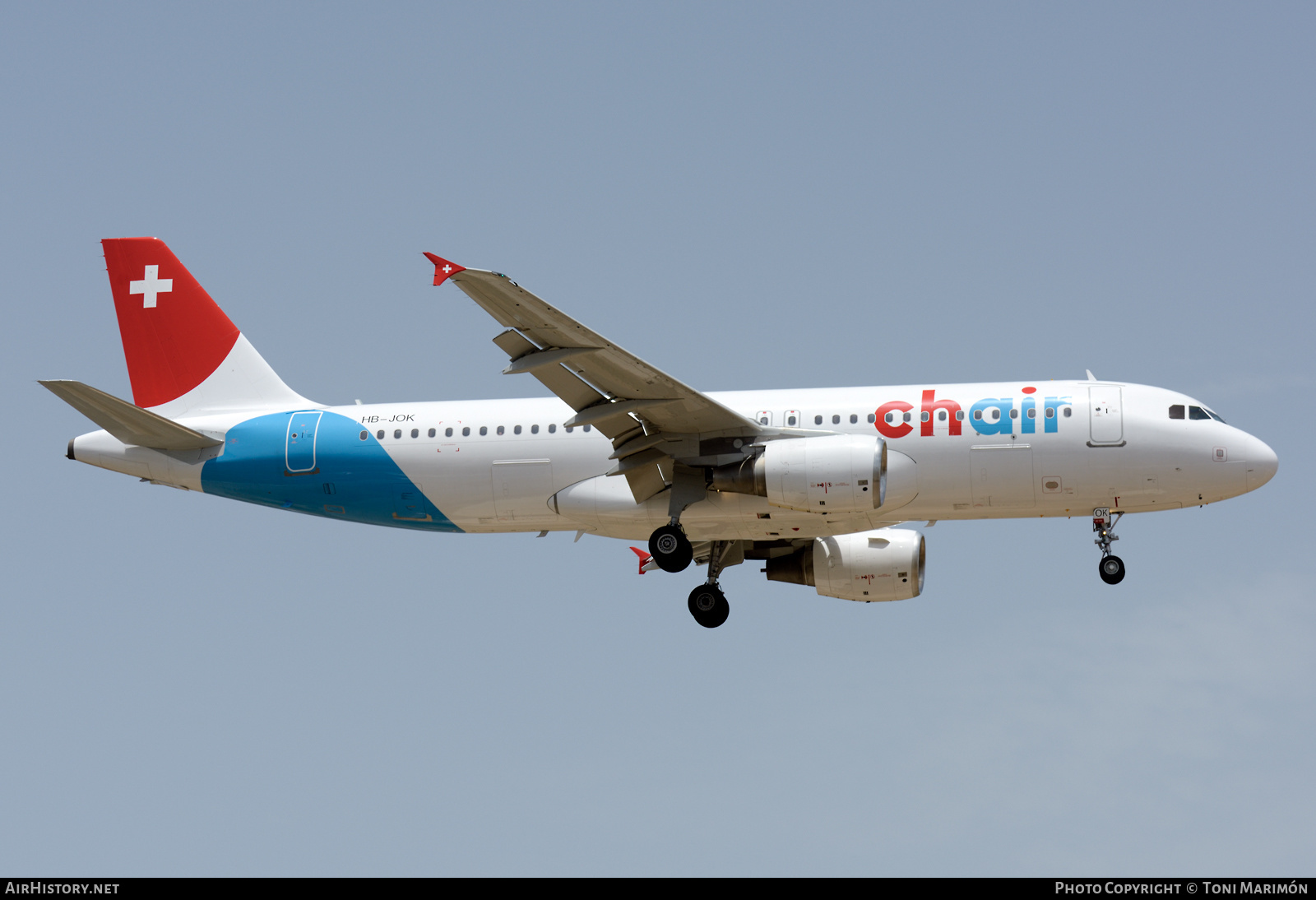 Aircraft Photo of HB-JOK | Airbus A320-214 | Chair Airlines | AirHistory.net #486341