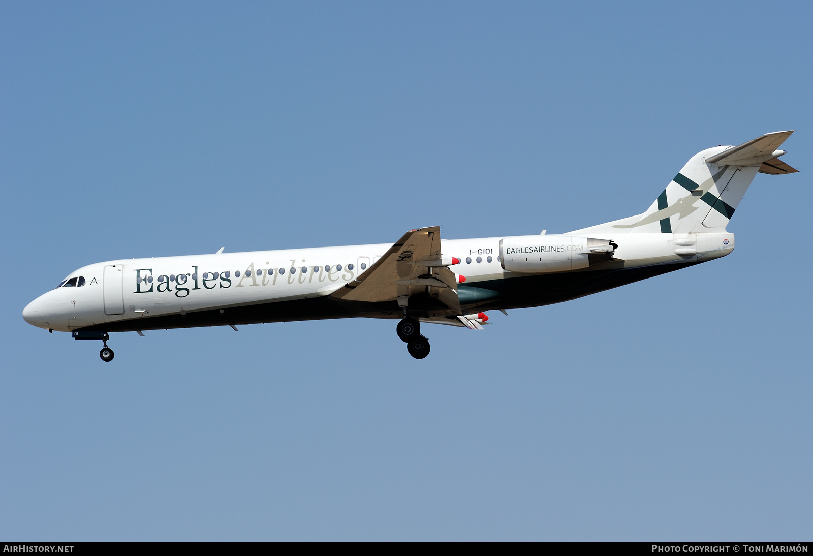 Aircraft Photo of I-GIOI | Fokker 100 (F28-0100) | Eagles Airlines | AirHistory.net #486349