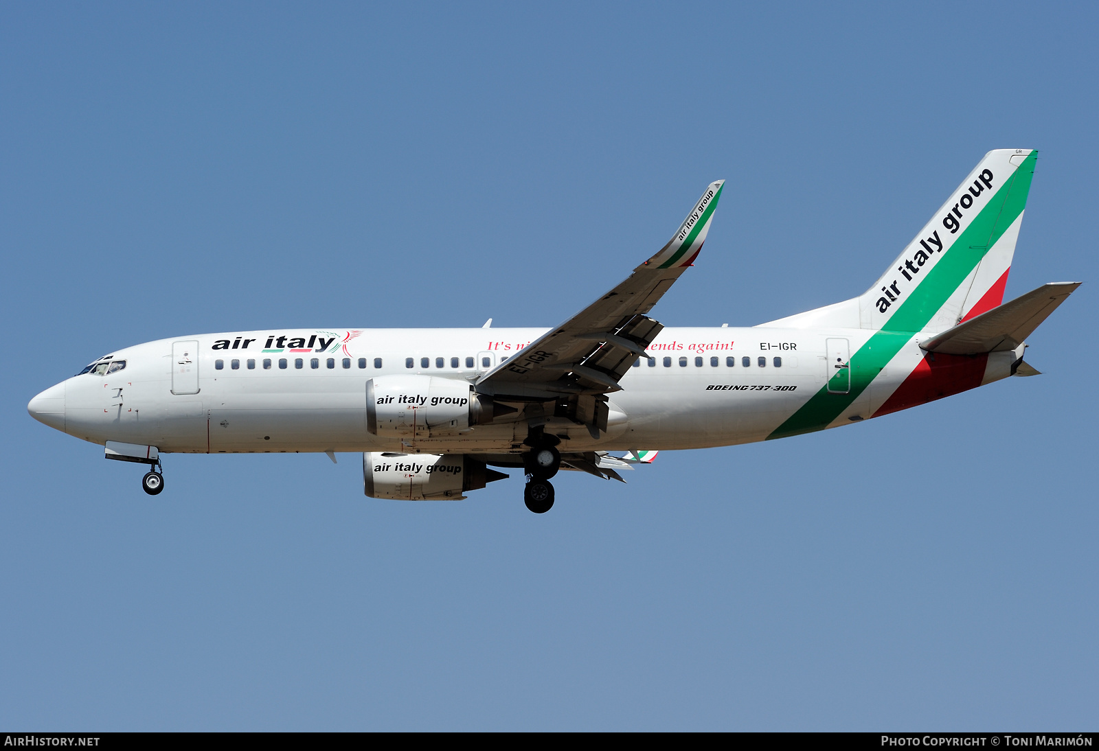 Aircraft Photo of EI-IGR | Boeing 737-36N | Air Italy | AirHistory.net #486350