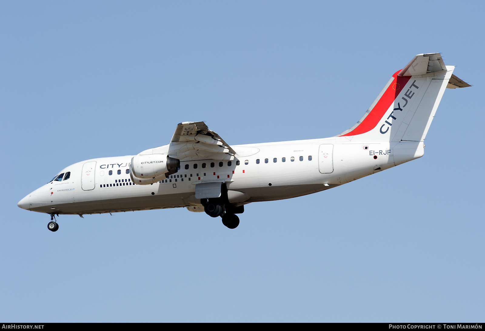 Aircraft Photo of EI-RJF | British Aerospace Avro 146-RJ85A | CityJet | AirHistory.net #486356