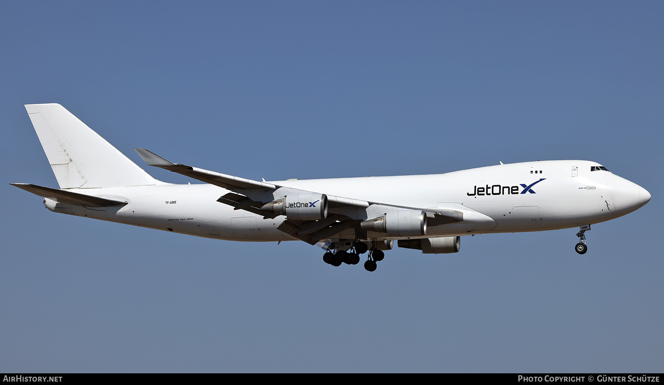 Aircraft Photo of TF-AME | Boeing 747-409F/SCD | JetOneX | AirHistory.net #486421