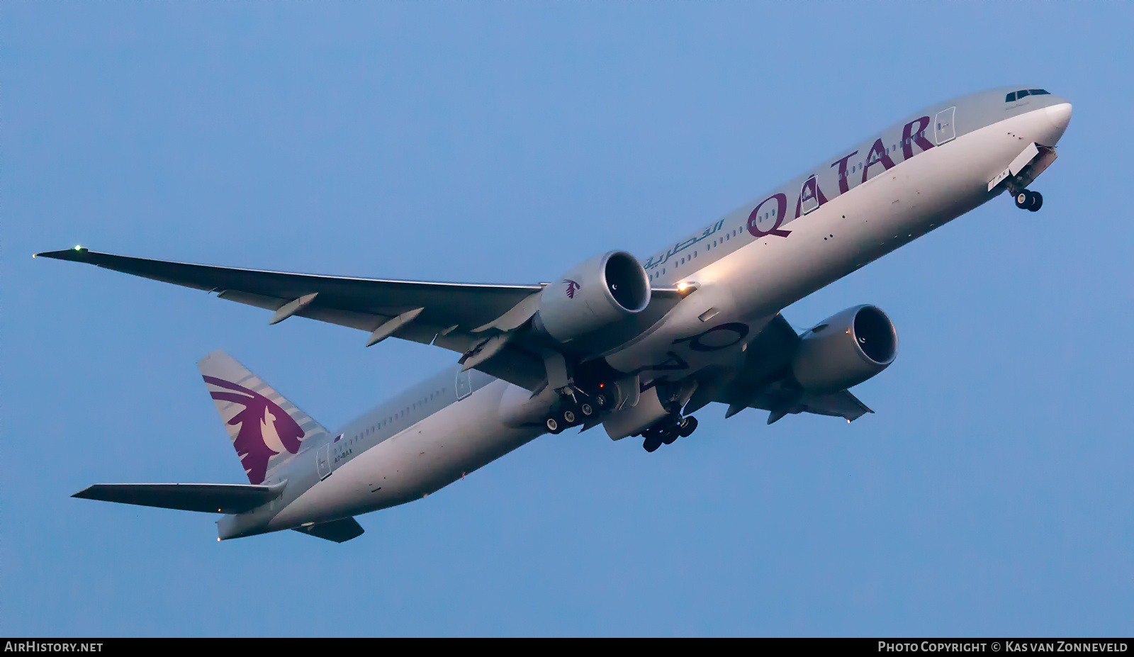 Aircraft Photo of A7-BAX | Boeing 777-3DZ/ER | Qatar Airways | AirHistory.net #486492
