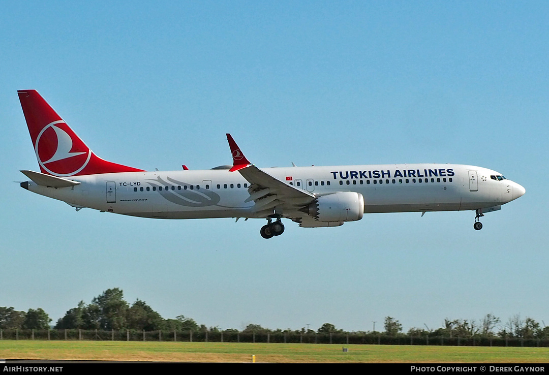 Aircraft Photo of TC-LYD | Boeing 737-9 Max 9 | Turkish Airlines | AirHistory.net #486523