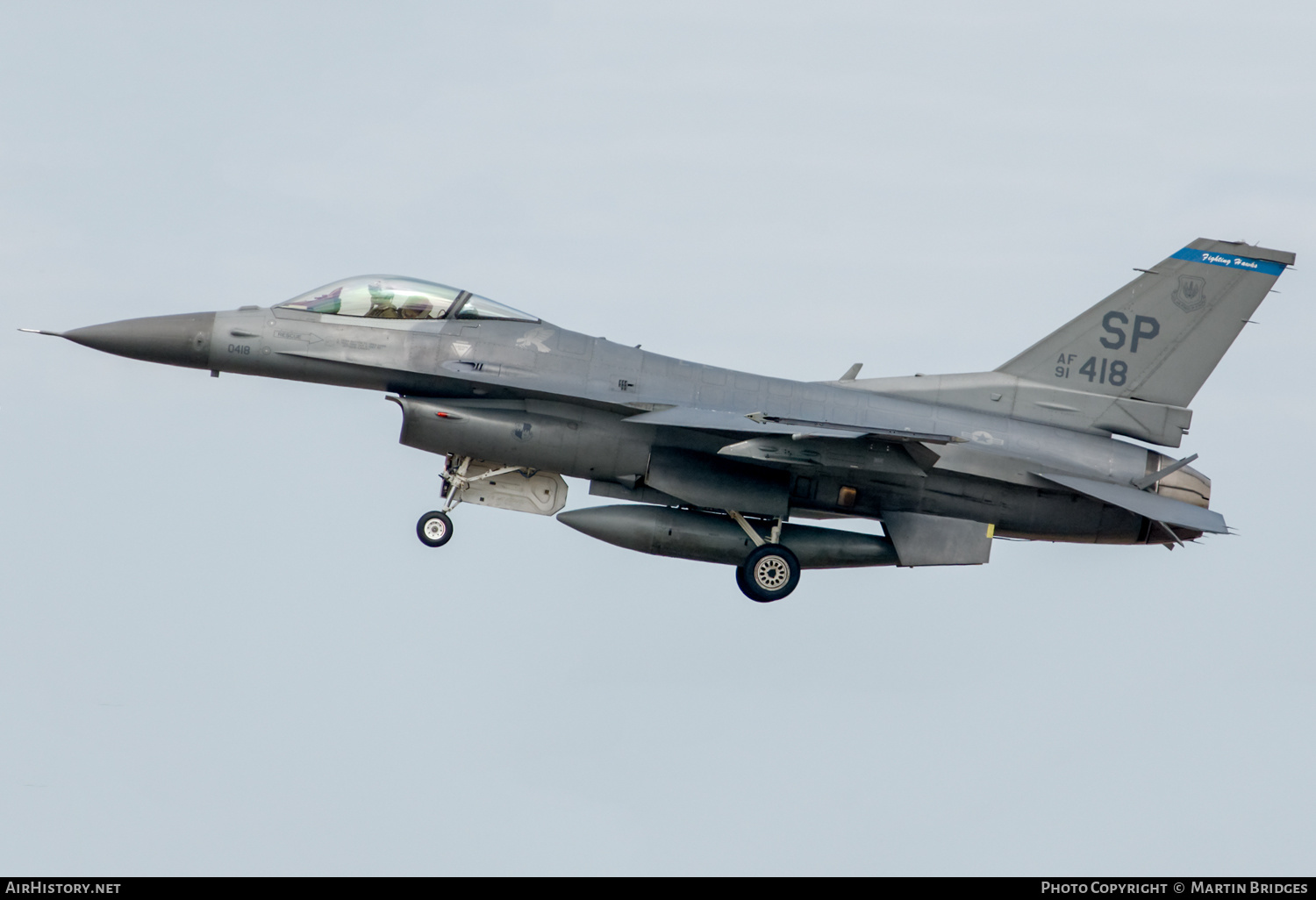 Aircraft Photo of 91-0418 / AF91-418 | Lockheed F-16CM Fighting Falcon | USA - Air Force | AirHistory.net #486562