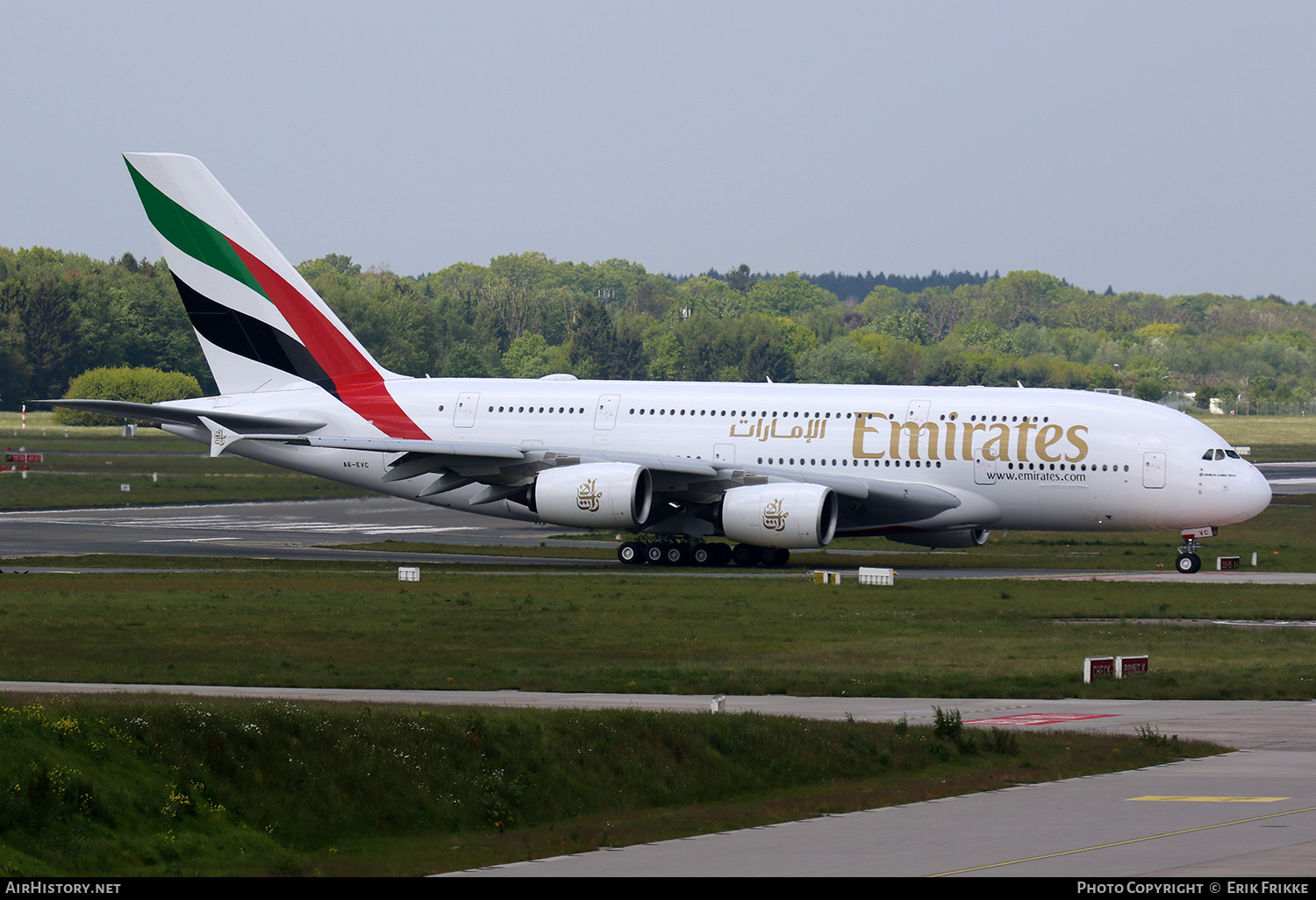 Aircraft Photo of A6-EVC | Airbus A380-842 | Emirates | AirHistory.net #486576
