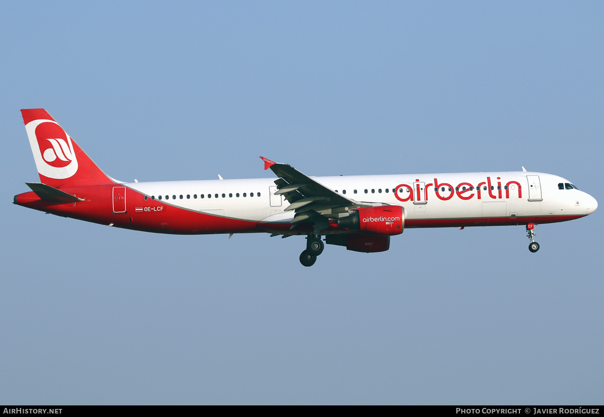Aircraft Photo of OE-LCF | Airbus A321-211 | Air Berlin | AirHistory.net #486592