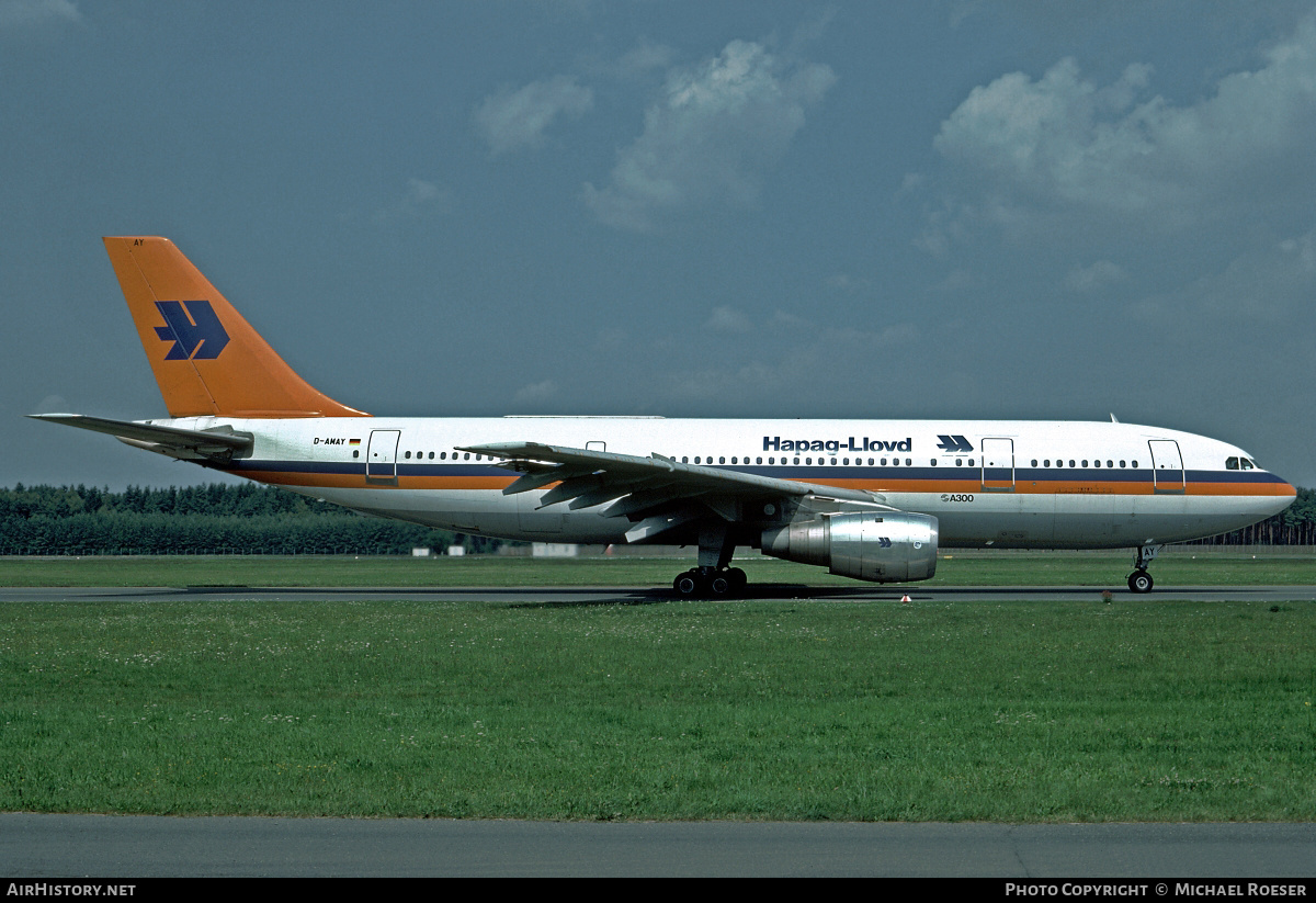 Aircraft Photo of D-AMAY | Airbus A300B4-103 | Hapag-Lloyd | AirHistory.net #486634