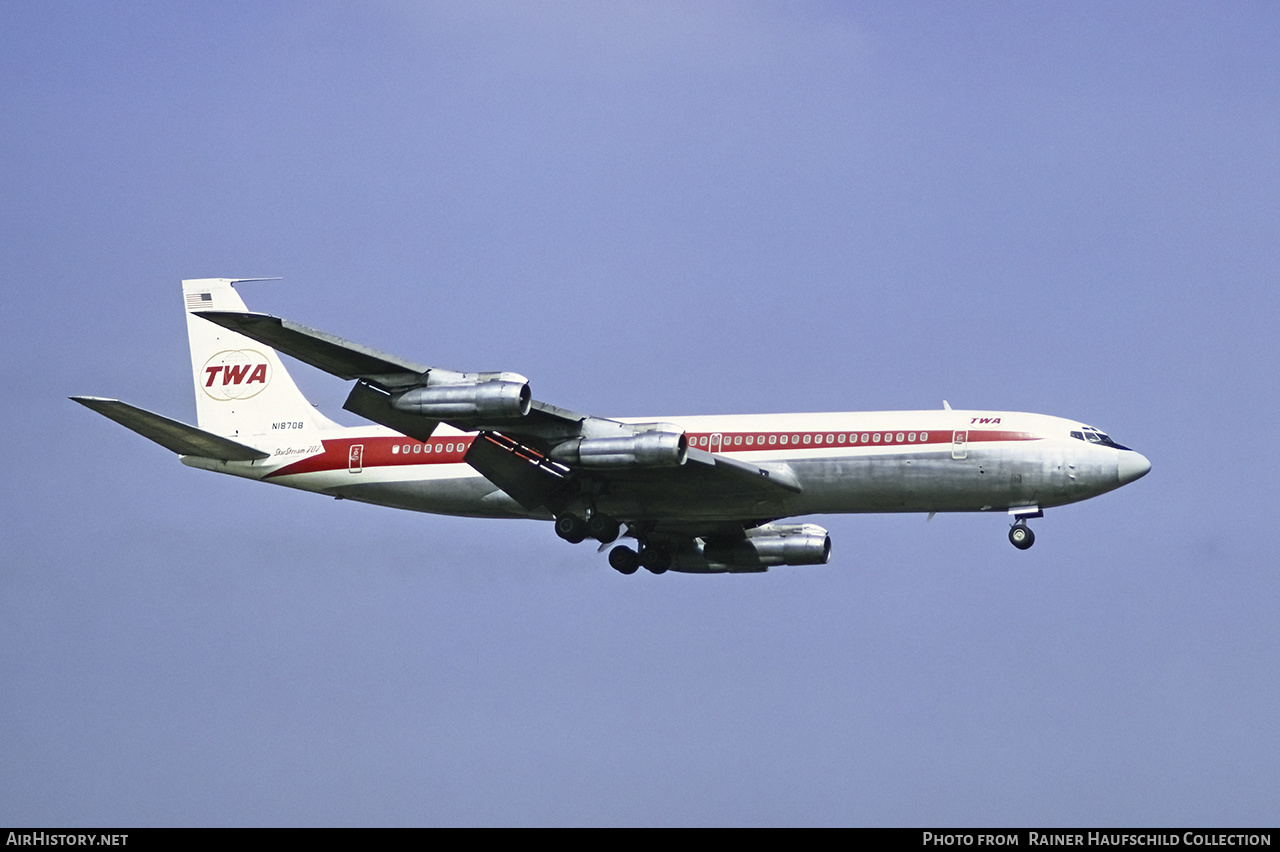 Aircraft Photo of N18708 | Boeing 707-331B | Trans World Airlines - TWA | AirHistory.net #486830