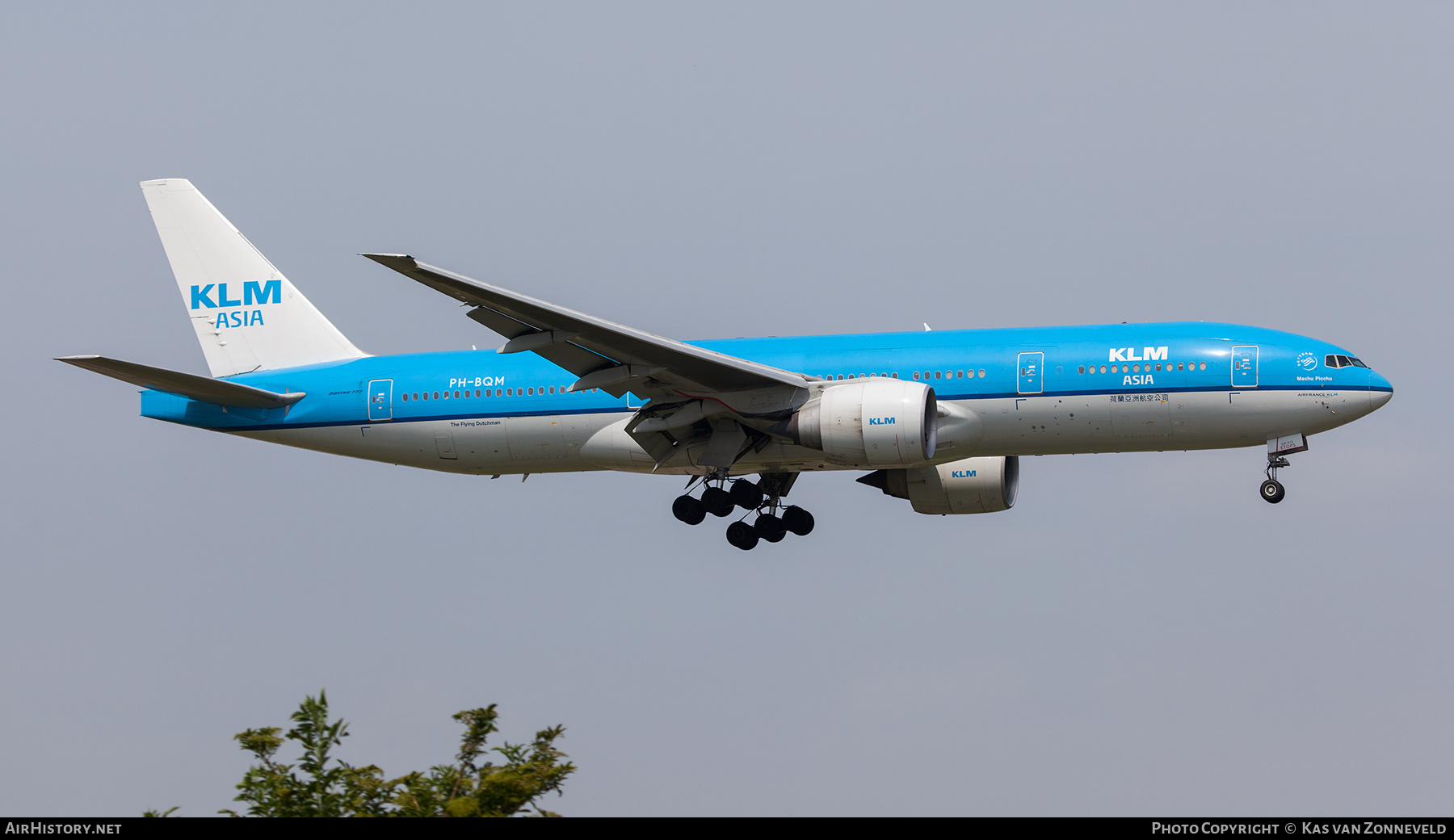 Aircraft Photo of PH-BQM | Boeing 777-206/ER | KLM Asia | AirHistory.net #486834