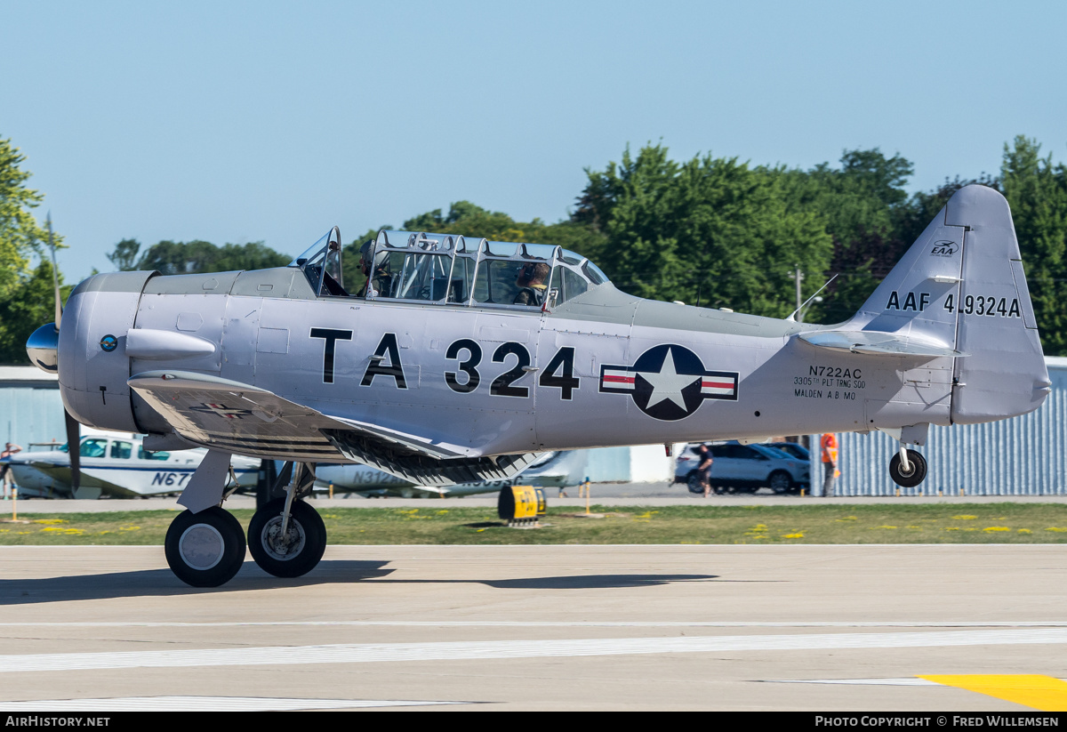 Aircraft Photo of N722AC / 49324A | North American T-6G Texan | USA - Air Force | AirHistory.net #486884