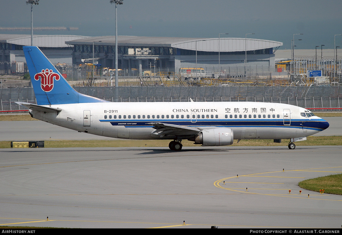 Aircraft Photo of B-2911 | Boeing 737-3Y0 | China Southern Airlines | AirHistory.net #486897
