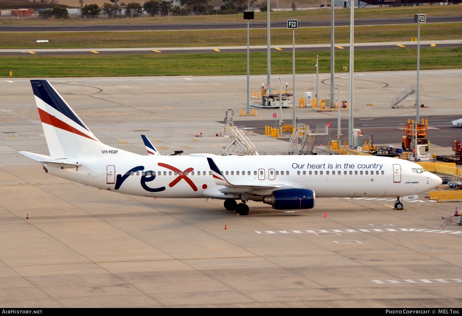 Aircraft Photo of VH-RQP | Boeing 737-8FE | REX - Regional Express | AirHistory.net #486911